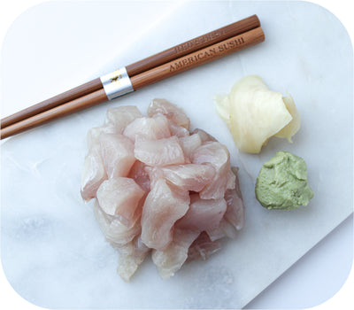 Sushi - Black Seabass Poke/Maki Cubes 5oz