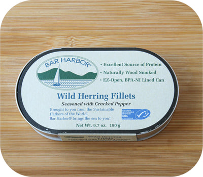 Tinned Fish - Bar Harbor - Wild Herring Fillets w/ Cracked Pepper