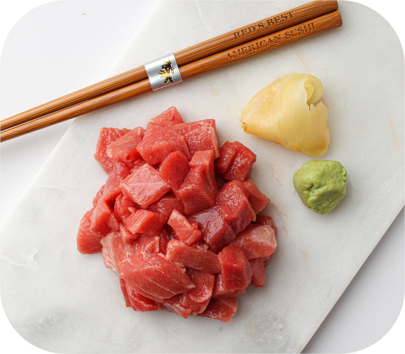 Sushi - Bluefin Tuna Toro Poke/Maki Cubes 5oz